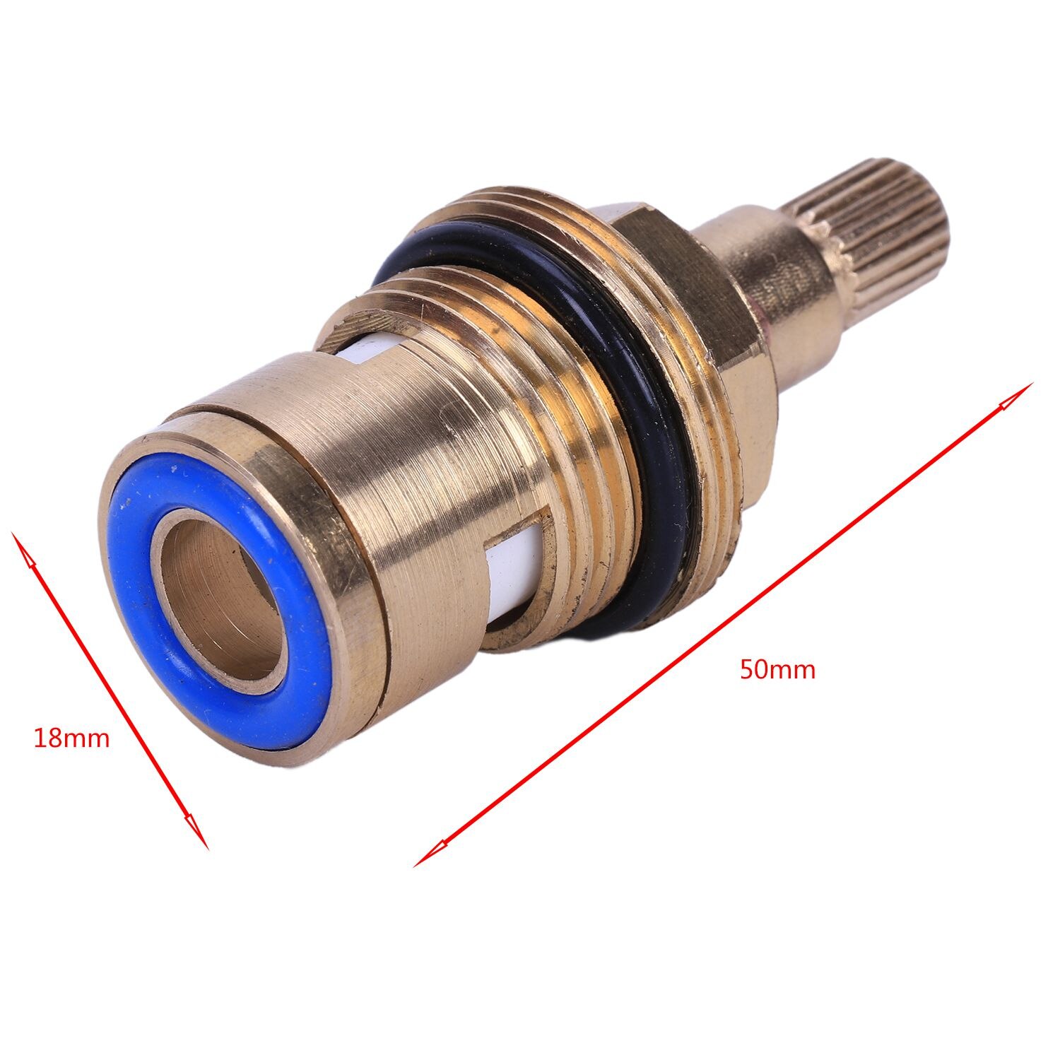1 pcs Replacement Brass ceramic disc tap valve insert gland cartridge quarter turn