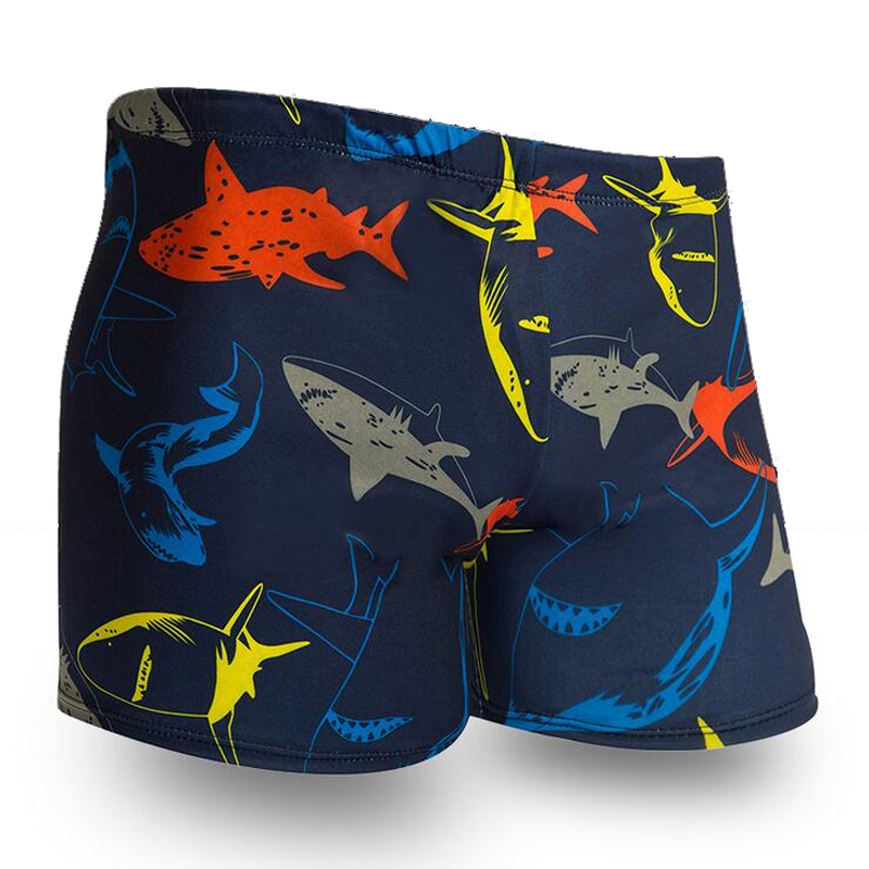 Rød haj udskriver mænd svømning pool svømmedragt badetøj badning brusebad bokser shorts badebukser trusser badedragt badetøj