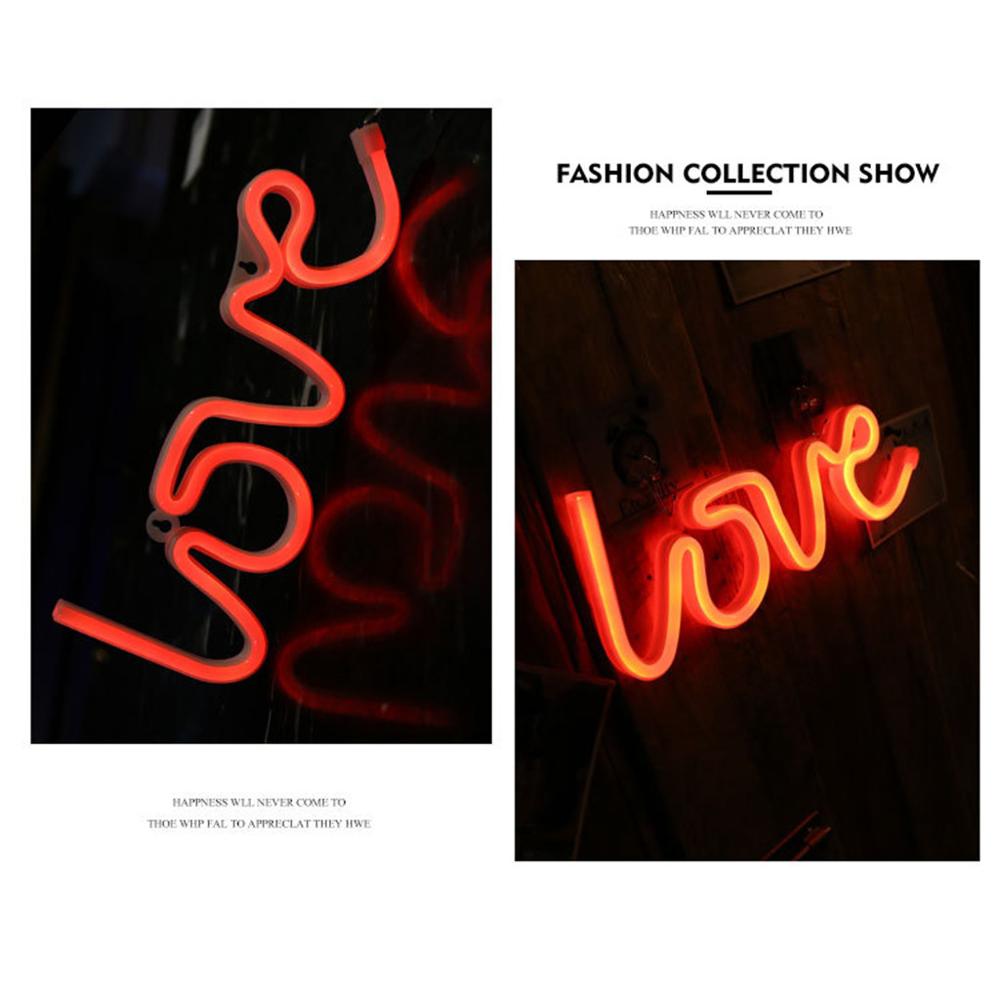 Love Neon Lights LED Shape Love Confession Christmas Decoration Lights Neon Lights Love modeling light LED light ночник светильн