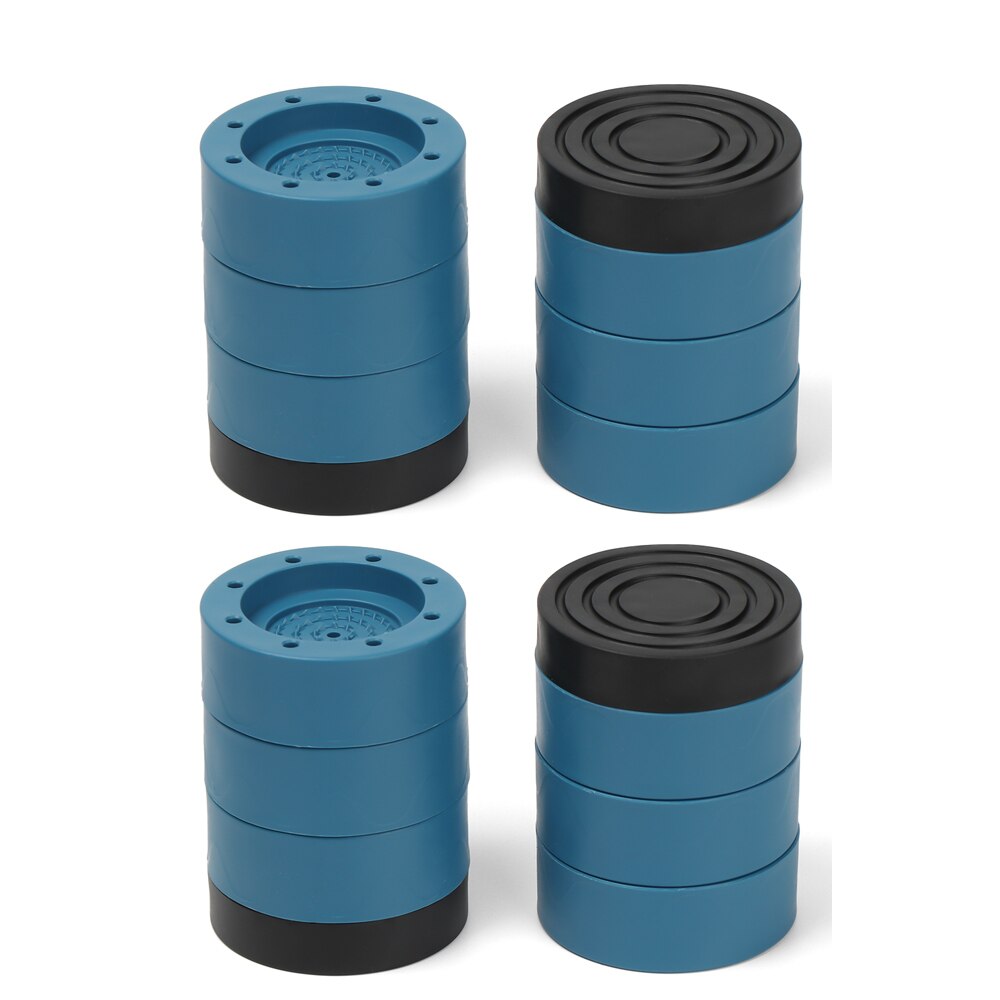 4Pcs Anti-Vibration Washing Machine Dryer Support Rubber Mat Non-Slip Holder Foot Universal Feet Pads Fixed Non-Slip Pad: 8.5cm  Blue