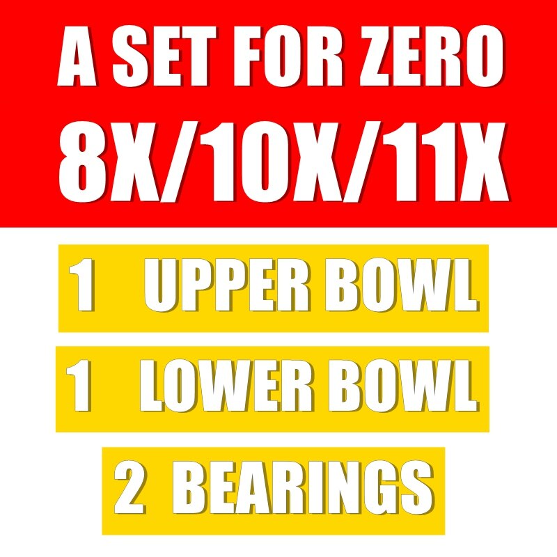 Ensemble bol supérieur et inférieur avec roulement pour SPEEDUAL Mini Plus et Zero 8X 10X 11X Scooter électrique pièces de rechange d'origine: Upper Bowl for 8X