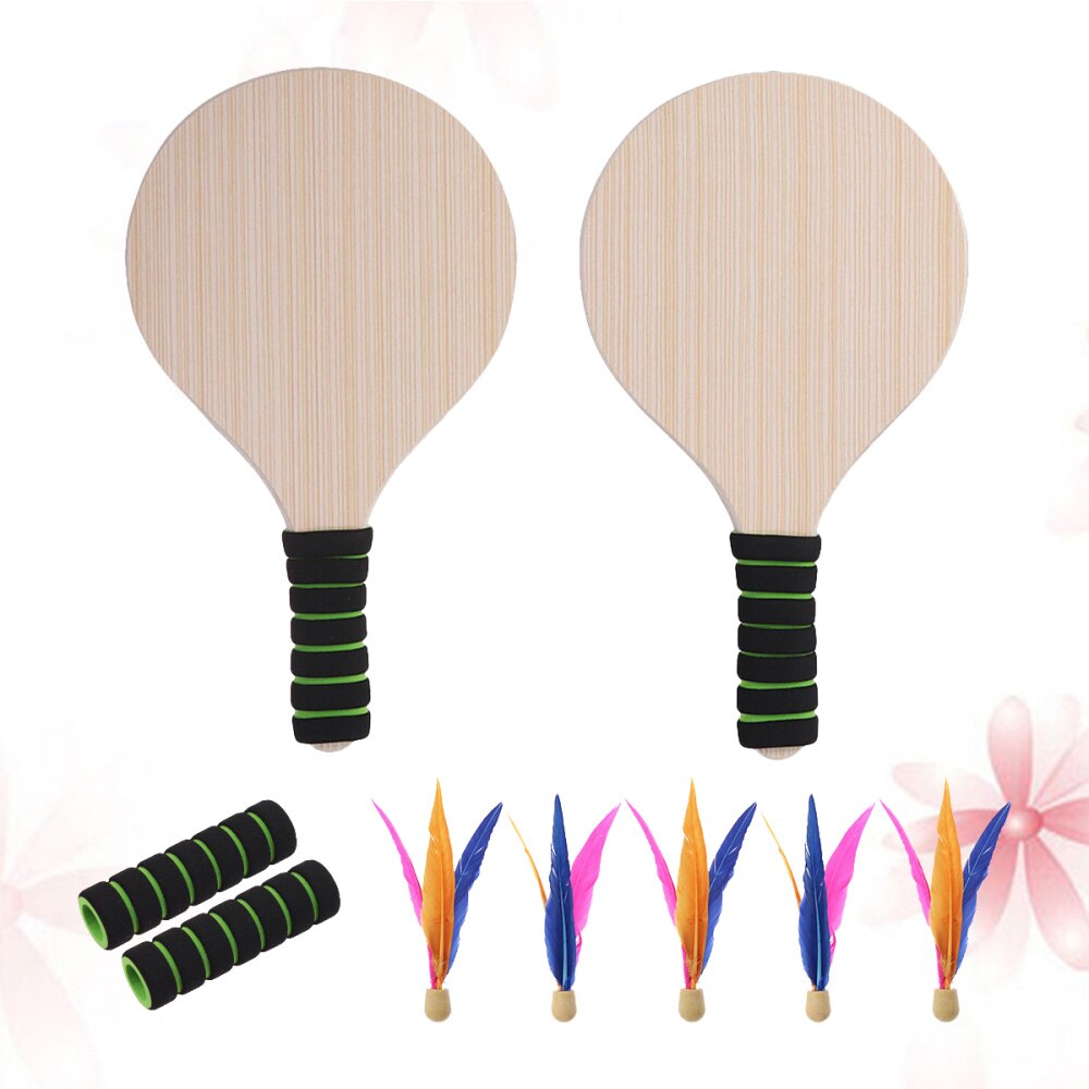 Beach Paddle Game Set Beach Paddle Badminton Racket Indoor And Outdoor Badminton Game Battledore For Children Teenagers (Ra