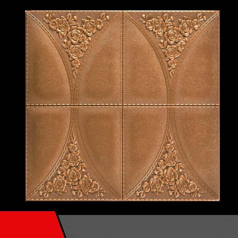 3D Waterproof Wallpaper Faux Leather Foam Self Adhesive Wallpaper for Living Room Bedroom Kids Room DIY Wall Stickers Background