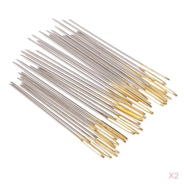60Pcs Stitch Needles Hand Embroidery Needle Large Eye Size 22 24 26