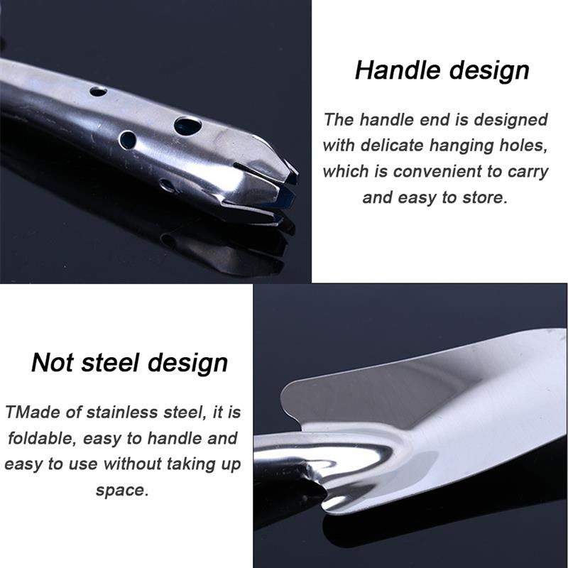 Rvs Tuin Troffel Potgrond Scoop Hand Schop Tool Bodem Gravers Voor Tuinieren Planten Zaailingen Tool