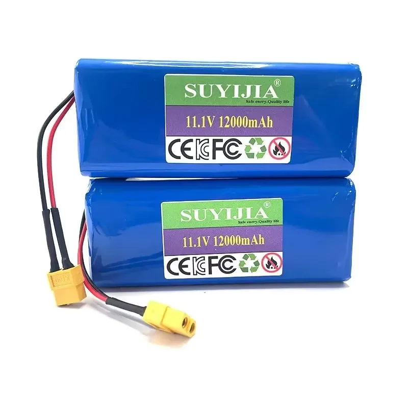 12000 mAh 12 V Batterij 12.6 V/11.1 V 3S4P Lithium-ion 18650 Batterij W/BMS voor Backup Power Ups CCTV Camera Luidspreker Voerboot