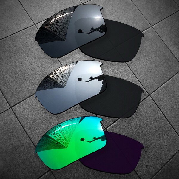 Vonxyz-lentes polarizadas de repuesto para gafas de sol, lentes de sol polarizadas con múltiples opciones, compatible con teléfono móvil, botella de roble Rocket: Black-Chrome-Jade