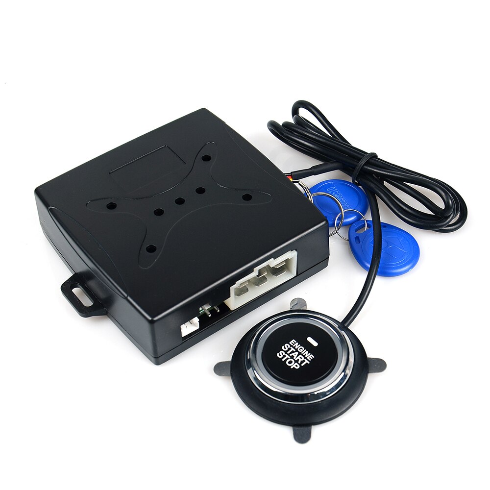 Car Alarm Remote Control Push Start Button RFID Lock Ignition Starter Keyless Entry Start Stop Immobilizer Anti-theft System