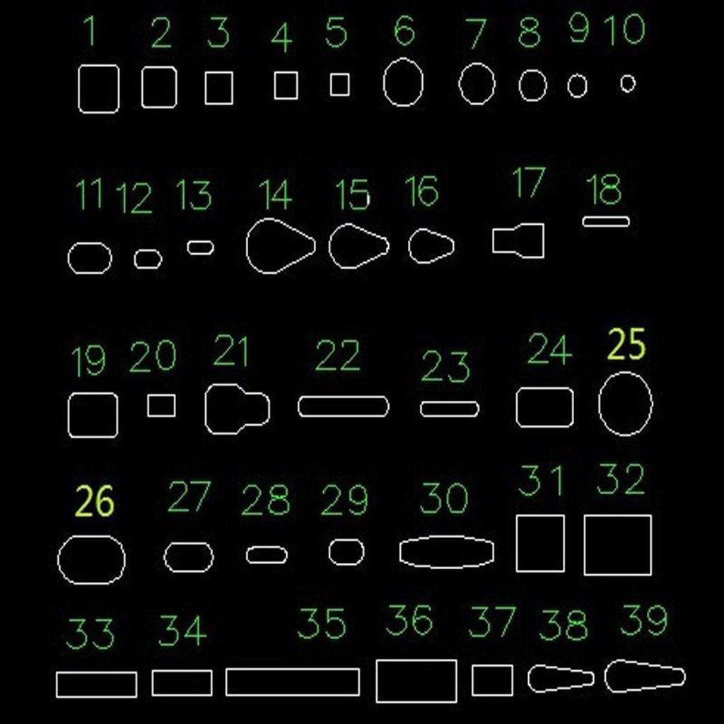 39 Leather Hole Punch Cutter Belt Seal Hollow Leather Craft