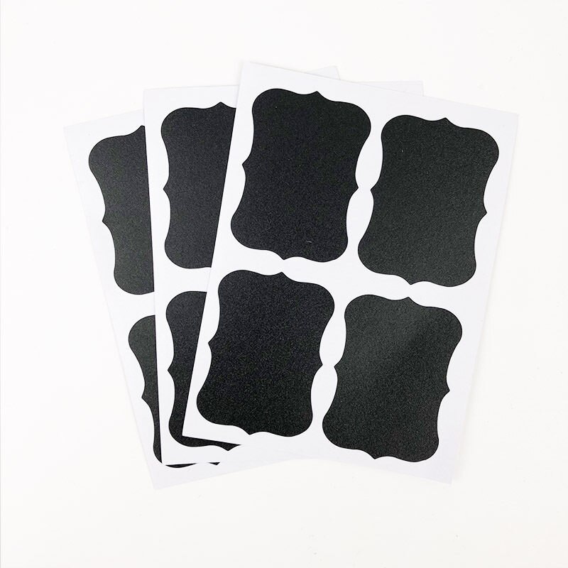 150 pièces/ensemble autocollant tableau noir effaçable | Étiquette artisanale, pots de cuisine organisateur, étiquettes tableau craie, tableau noir, 4x6cm