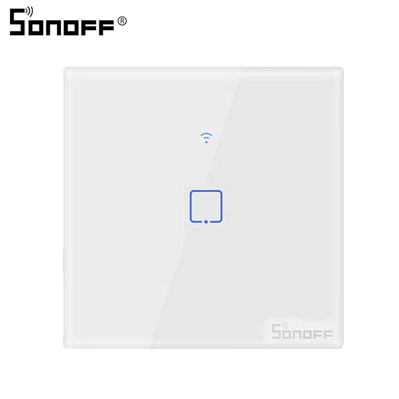 SONOFF TX/T2 EU/UK Inteligentny Włącznik Ścienny - 1/2/3-kanałowy, Sterowanie Głosowe, Wi-Fi, RF: T2 EU 1C