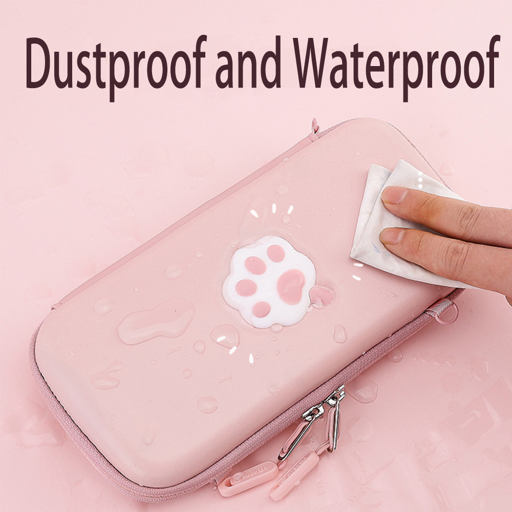 Bolsa de gato Rosa bonito para Nintendo Switch, cubierta/bolsa de almacenamiento para Nintendo Switch Lite, accesorio de juego