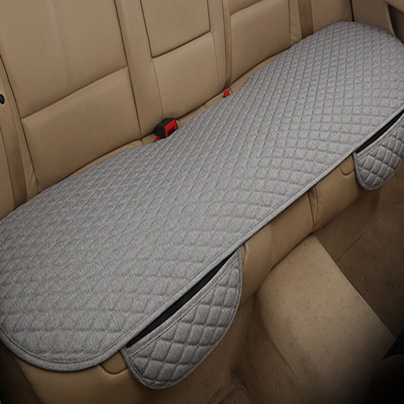 KANGLIDA Flax Car Seat Cover Protector Front Rear Seat Back Cushion Pad Mat with Backrest for Auto Automotive interior Truck Suv: Gray