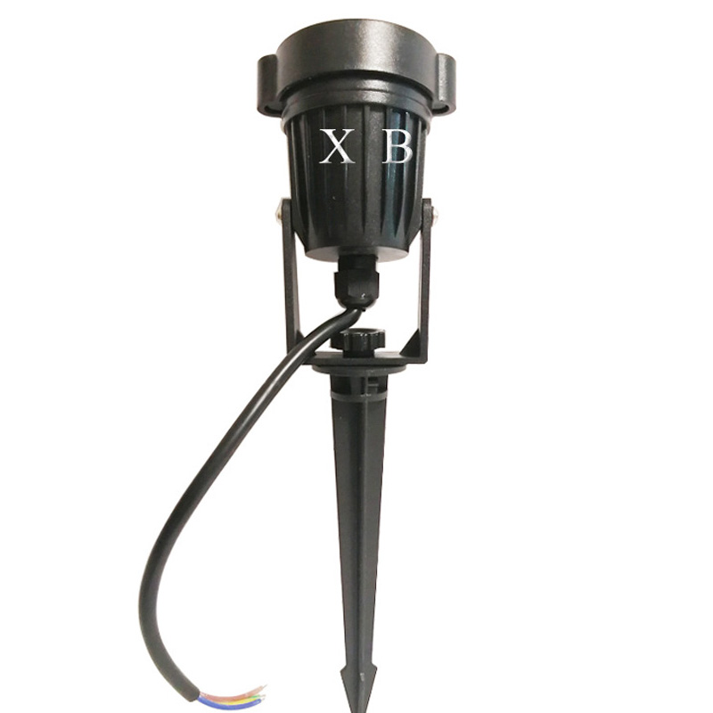 Iluminación de paisaje LED para exteriores, foco de 3W, 6W, CC de 12V, CA de 110V, 220V, lámpara de jardín, IP65, RGB, lámpara de césped