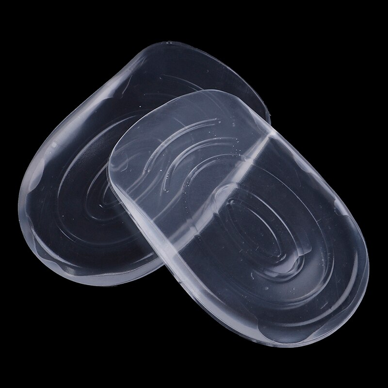 1 Paar Transparante Siliconen Inlegzolen Zachte Comfortabele Voet Hak Pad Mannen Vrouwen Voeten Shock-Absorberend Verdikking Kussen