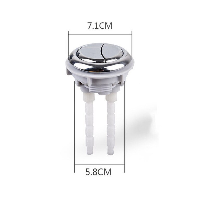 Bouton de chasse d&#39;eau pour toilettes 58mm, 1 pièce, rond, Valve d&#39;économie d&#39;eau, fermeture, interrupteur de réservoir, presse, accessoires de salle de bains