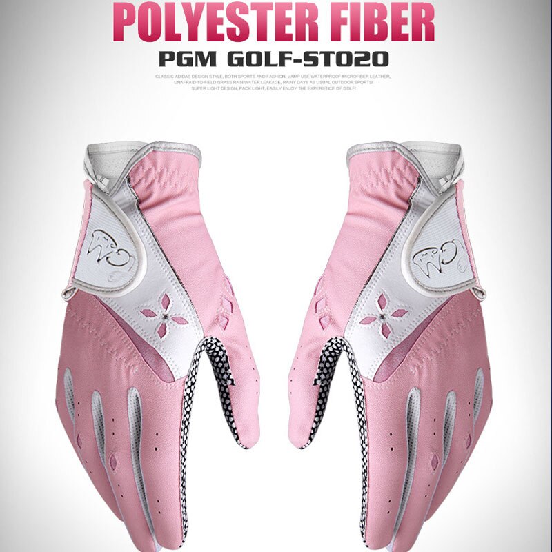 1 paar Frauen Leder Golf Handschuhe Verknüpfungen Rechts Hand Schweiß Saugfähigen Sport Handschuhe Damen Anti-Unterhose Golf Handschuhe d0514