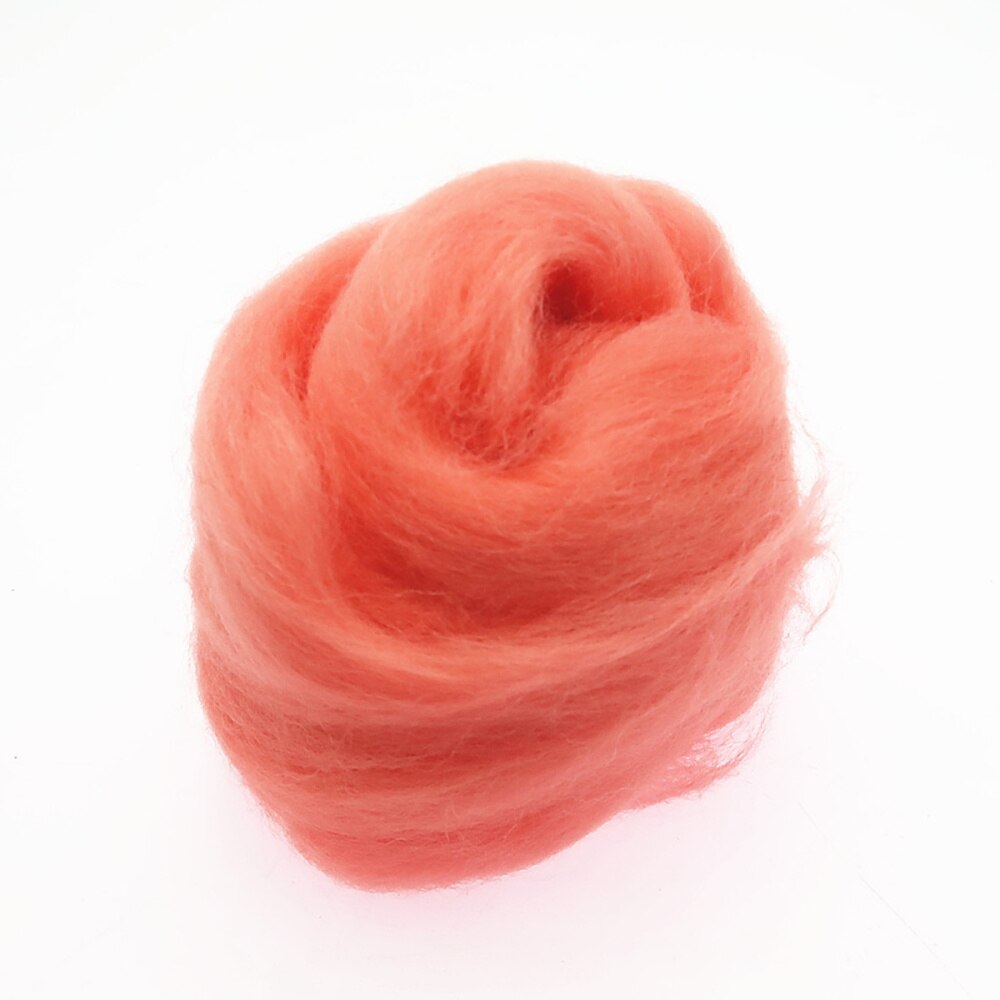 40 Colors 5g Soft DIY Craft Materials Wool Fibre Wool Roving for Trimming DIY Needle Felting Hand Spinning