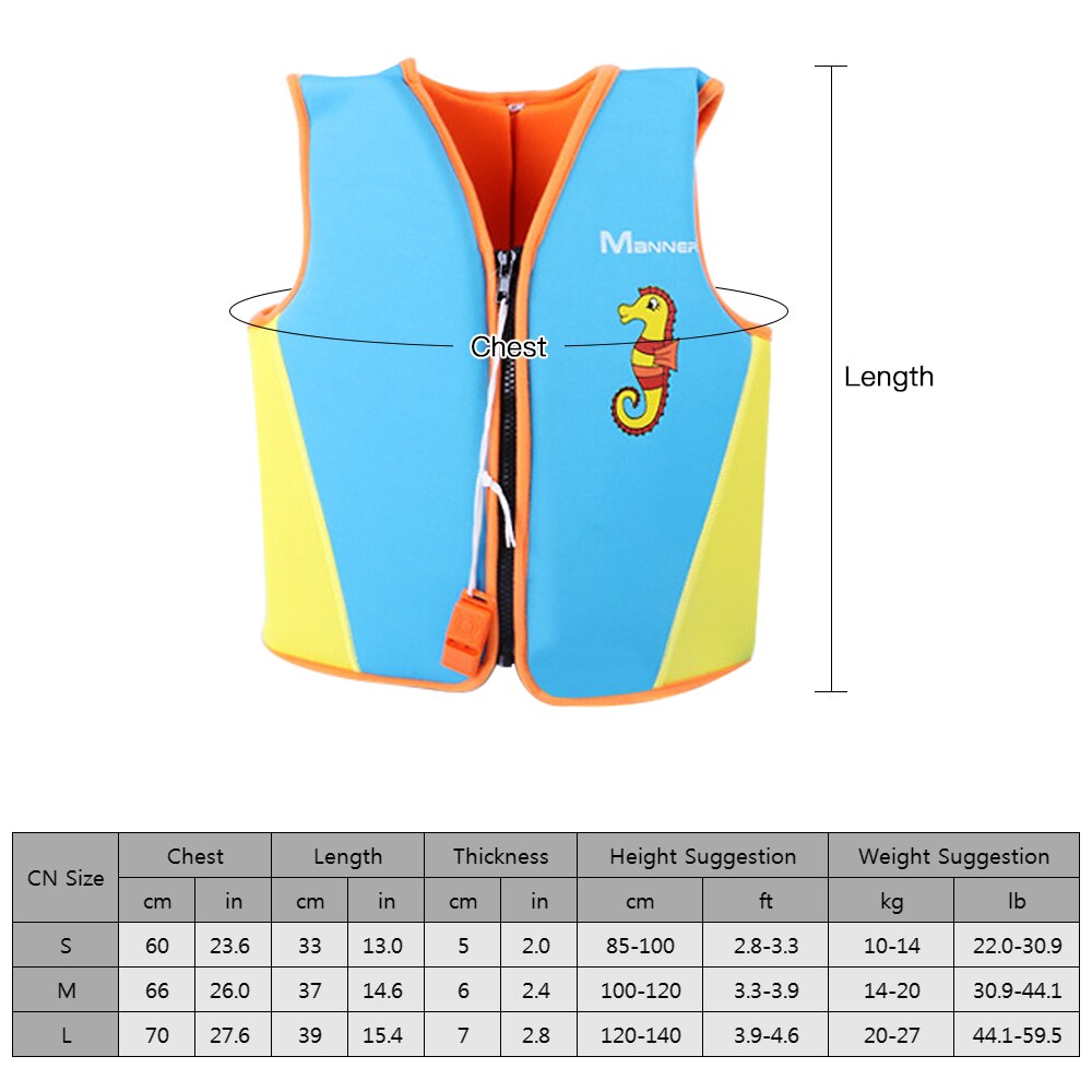 Kinderen Zwemvest Kids Zwemmen Reddingsvest Jongens Grils Rits Zwemvest Voor Water Sport Surfen Zwemmen