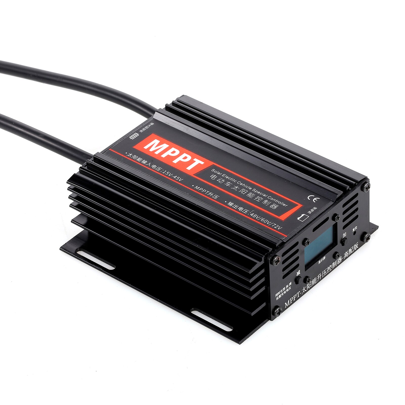 Solar Charge Controller with LCD Display 24-88V Auto Battery System Solar Panel Input 12-50V Solar Regulator Negative Grounded