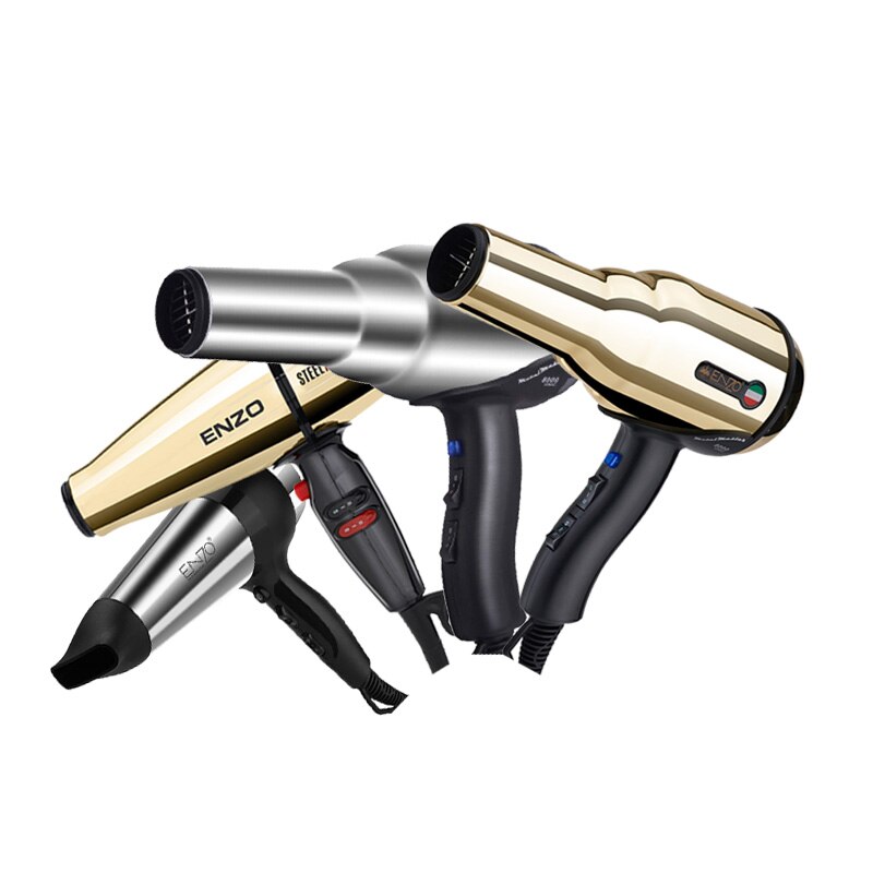 ENZO – diffuseur de sèche-cheveux 7500W, puissant, brosse, moteur AC tout en métal, vent fort, outils de Salon de coiffure, buse