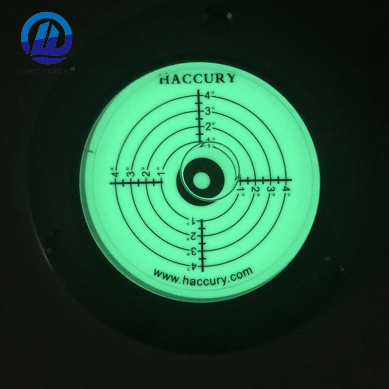 Metal Luminous Crane Heavy Industry Mechanical Spirit Level Bubble Night Vision Circular Universal Level Bubble: Night Vision A