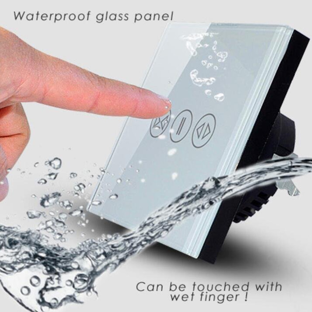 Smart Curtain Switch With Remote Control Electric Curtain Touch Switch 433Mhz EU Smart Curtain Touch Switch Low-power Standby