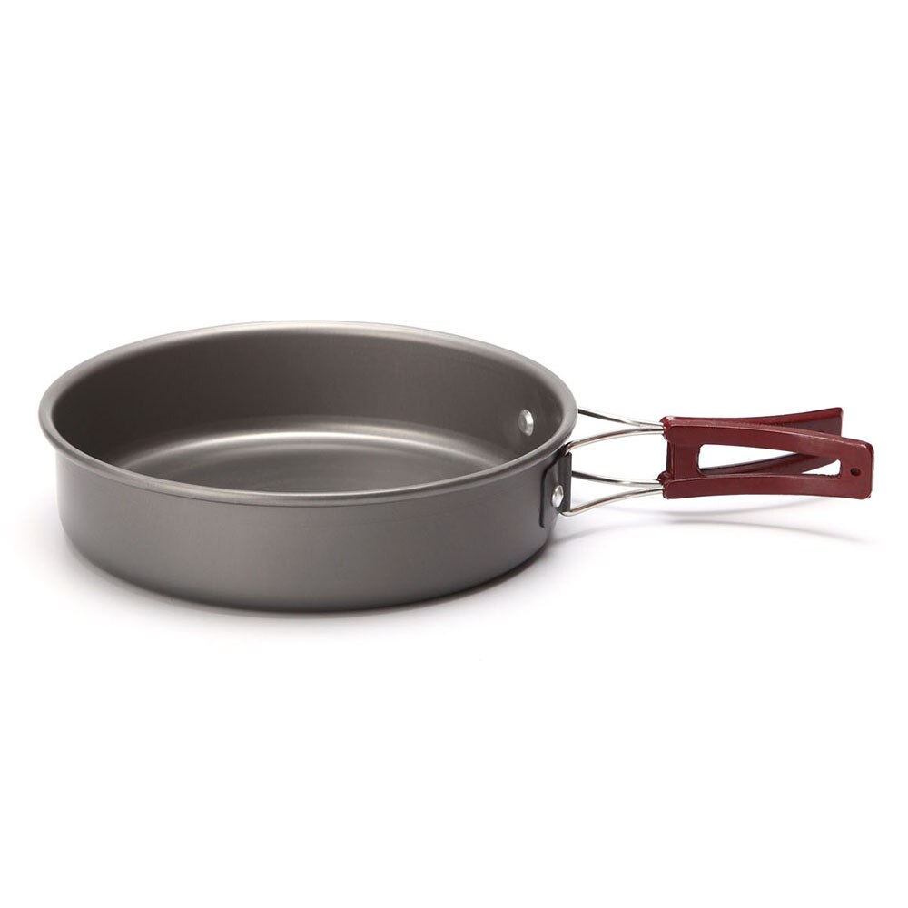 18CM 1.1L Camping Pan Pot ultralichte Harde Aluminium Outdoor Tablewares Gerechten Voor Toerisme Camping Kookgerei Gebruiksvoorwerp fry Pan