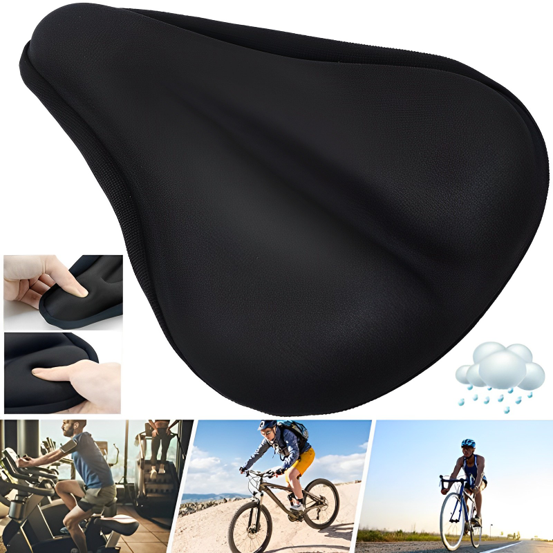 Fundas para SILLÍN de bicicleta, almohadilla de Gel de silicona 3D, cojín suave y grueso para asiento de ciclismo, asiento grueso para bicicleta de montaña, piezas de bicicleta