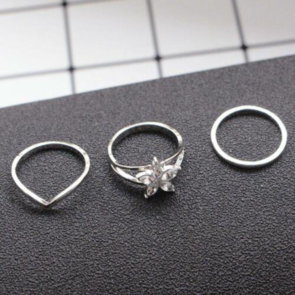 Trendy Toe Ring Popular Jewelry Women Alloy Small Daisy Circle Combination Foot Ring Celebrity Jewelry