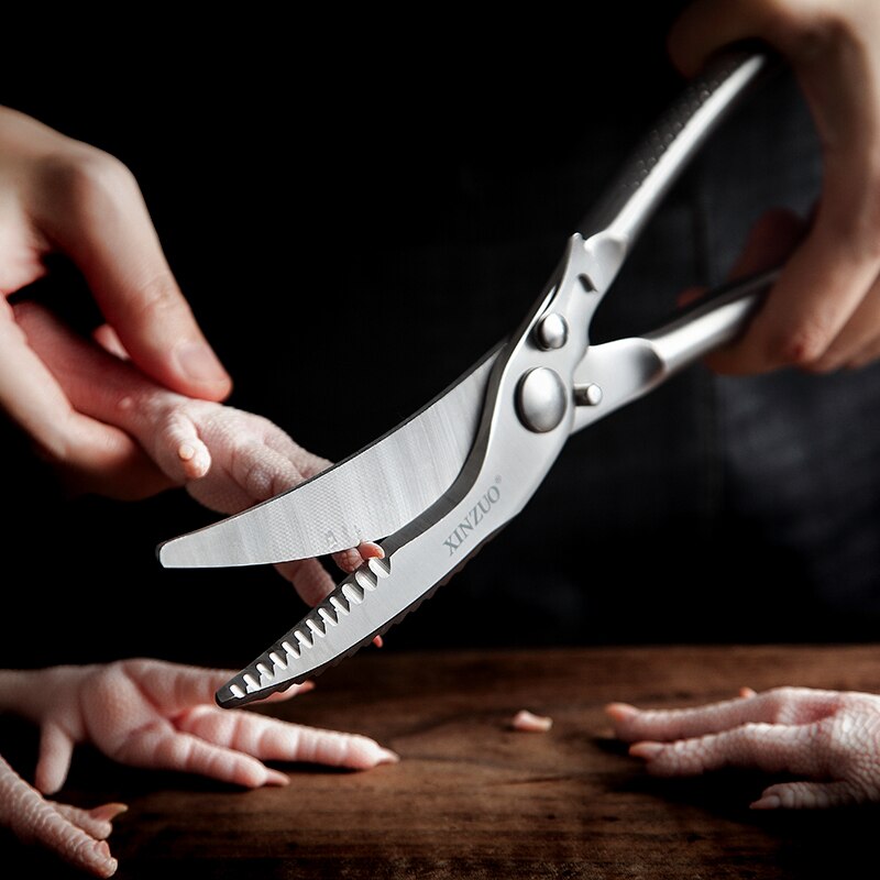 Xinzuo Keuken Schaar 4Cr14N Rvs Shears Tool Kip Gevogelte Vis Vlees Groenten Schaar