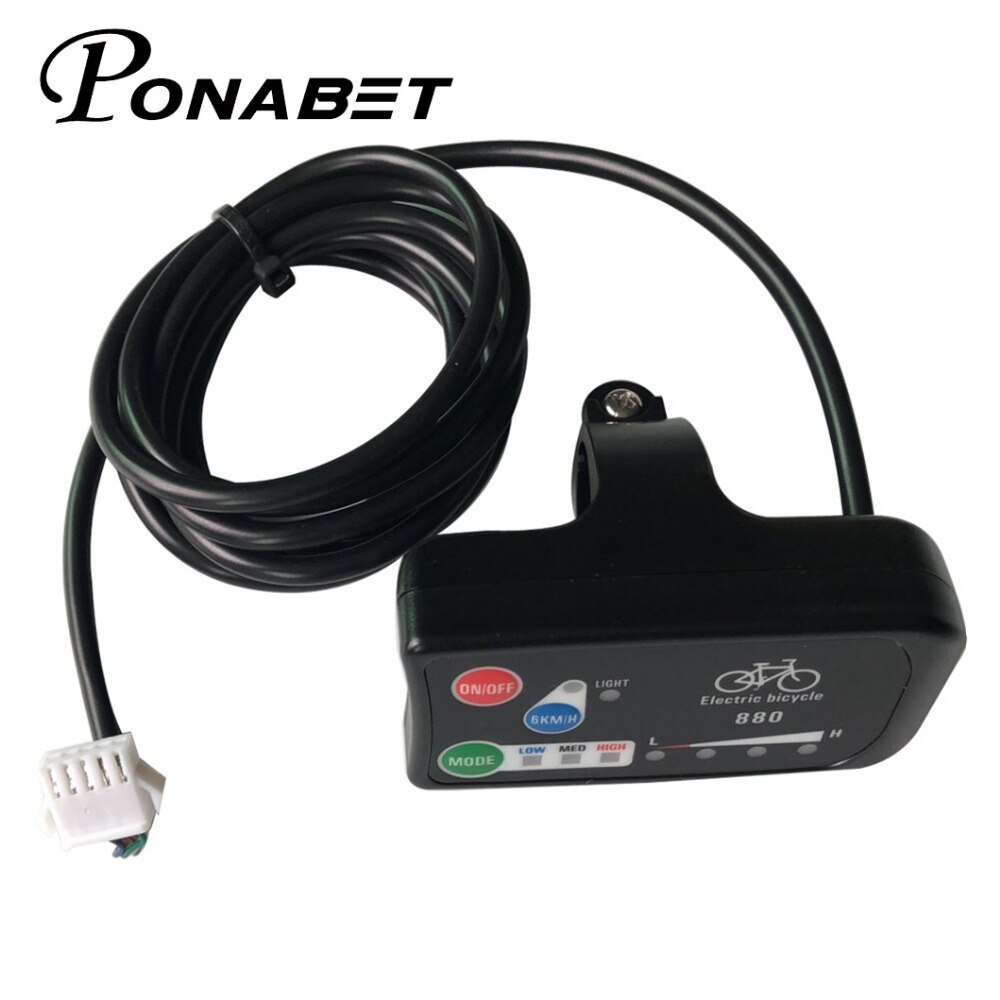 LED880 36V 48V Elektrische Fiets Display e fiets Controller LED Bike Panel Fietsonderdelen ebike