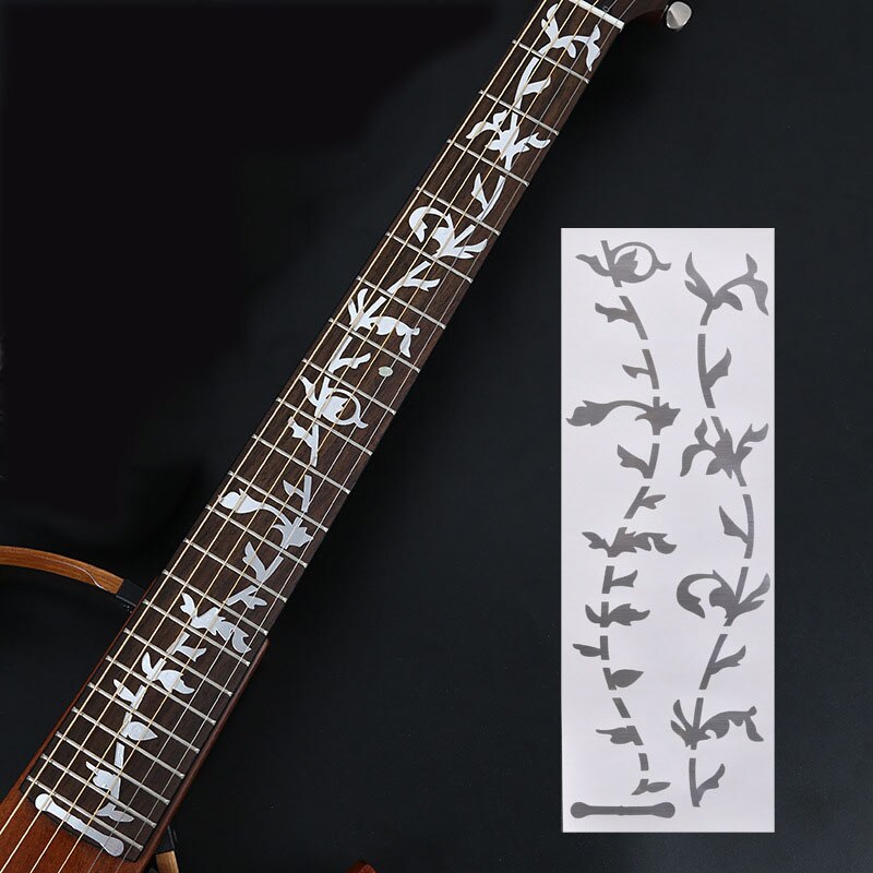 Guitar Fretboard Stickers Guitar Accessories Tool Cross Inlay Decals UltraThin Sticker for Electric Acoustic Guitar Bass Ukulele: Tree of Life