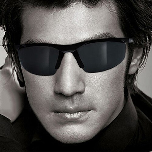 Men's Cool Police Metal Frame Polarized Sunglasses Driving Glasses
