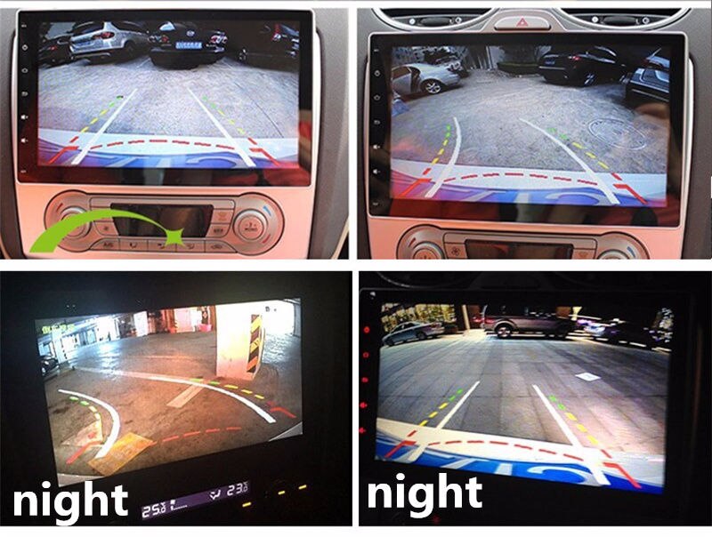 Dynamic Trajectory Track Reverse Backup Rear View Car Camera Best Night Vision HD Auto Moving Reversing Parking Line