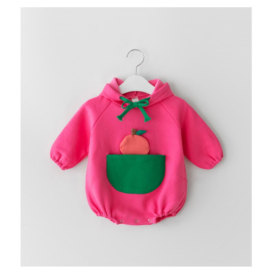 2021 nuovo primavera addensare fodera corpo per bambina tuta per bambini in cotone cartone animato con felpa con cappuccio abbigliamento per bambini