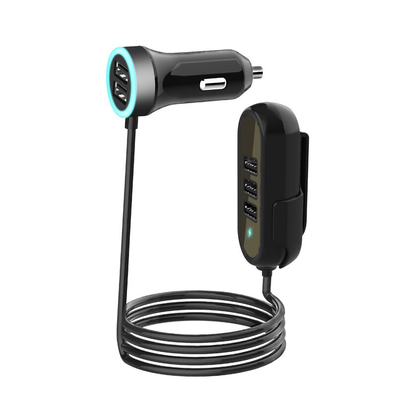 Universele sigarettenaansteker, 12 V, sigarettenaansteker op Dc-kabel met 8 stuks jackplug-adapter, auto-oplader, voeding voor dvd-speler, mobiele telefoon, tablet, camera, led