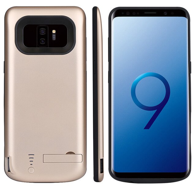 Bærbar telefon batteri-etui til samsung galaxy  s9/  samsung  s9 plus batterioplader etui til samsung  s8 plus powerbank: Guld til  s9