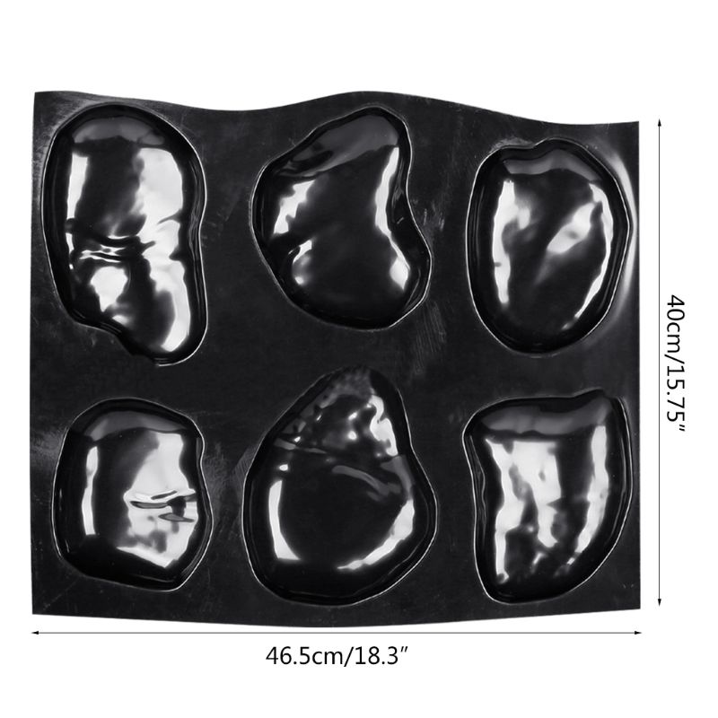 Rock Brick Concrete Mold Step Stones Plaster Cobblestones Mould Garden Decor DIY