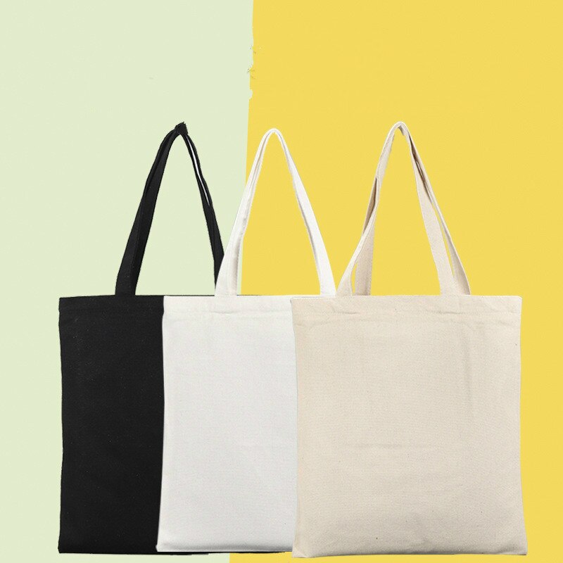 Canvas large capacity handbag large shoulder cotton shopping bag reusable ecological beach bag