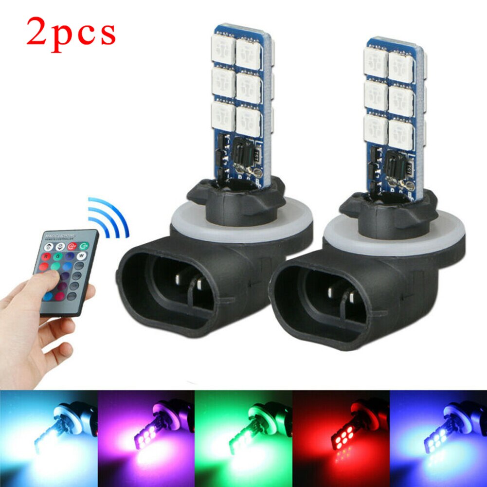 12SMD Lamp Light W/ Remote 2x Auto 2pcs Remote Control 2X + Remote LED