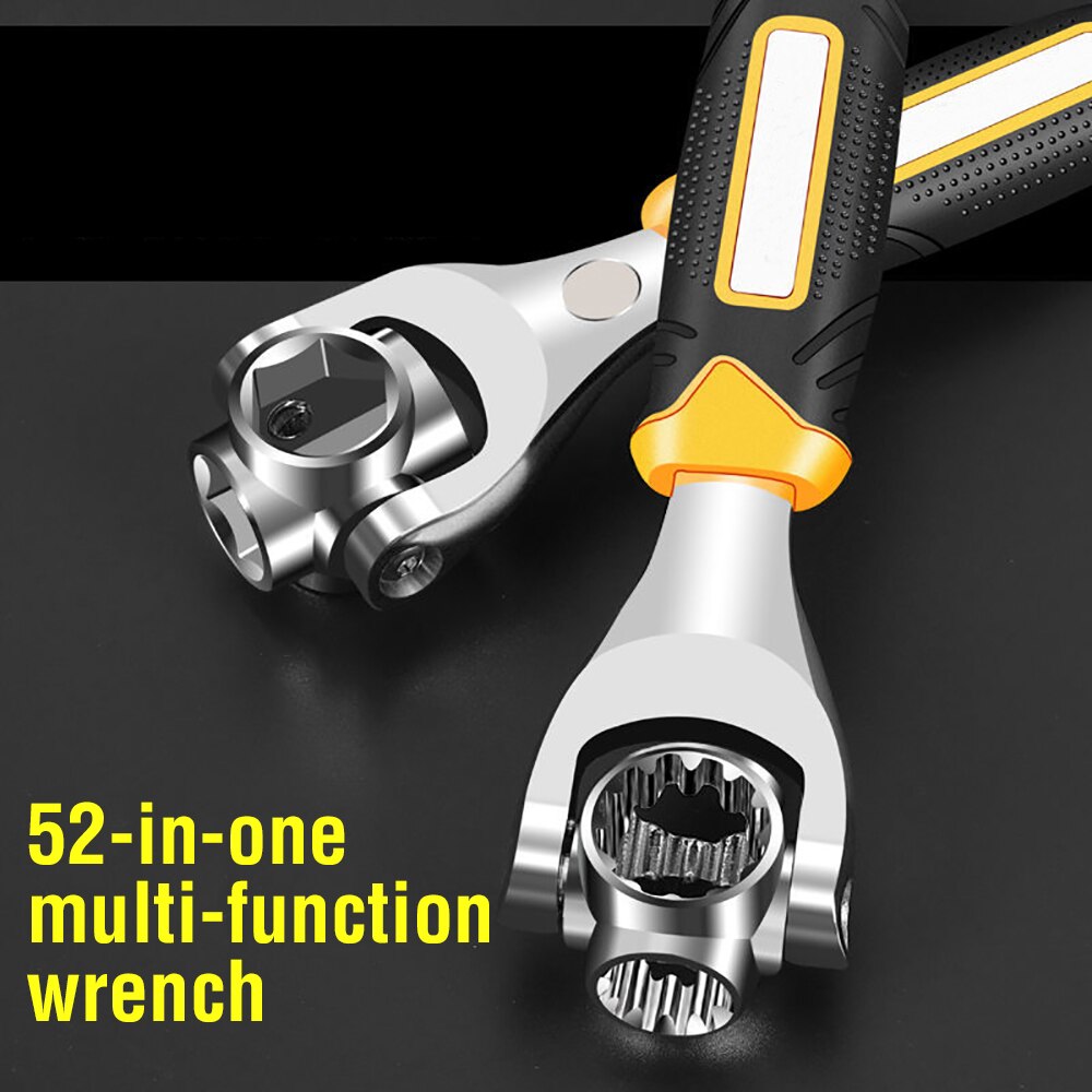52 In 1 Socket Wrench Rotary Spanner Work with Spl... – Grandado