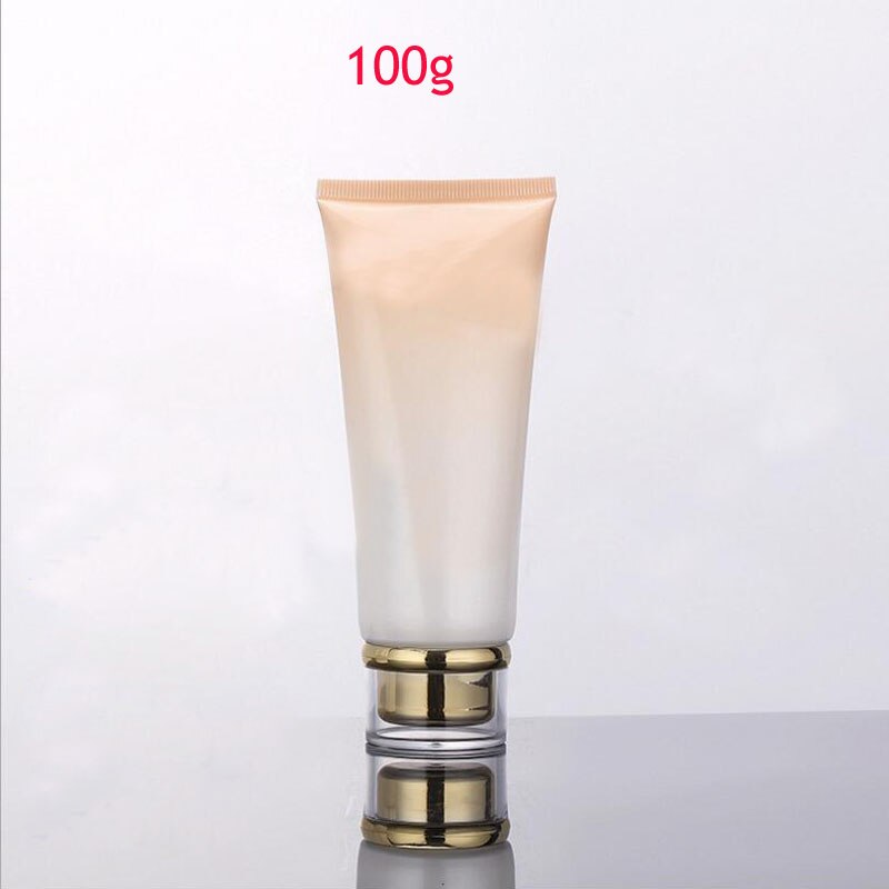 10 stk lotion shampoo kosmetisk creme emulsion pumpehætter flasker genopfyldelige bærbare tomme glasflasker kosmetikbeholder  m79c: 100g 63 x 143mm