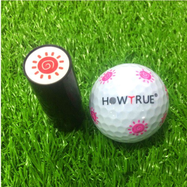 Sæt  of 2 farvefast hurtigtørrende golfboldstempel stempler markør indtryk segl golfspiller klub souvenir