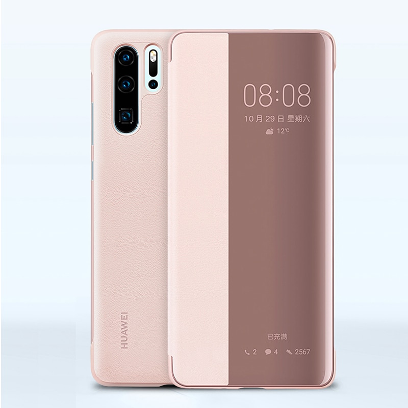 Huawei Original Smart View Flip Cover Case Housing For Huawei P30 Huawei P30 Pro Sleeps Function Protective Case