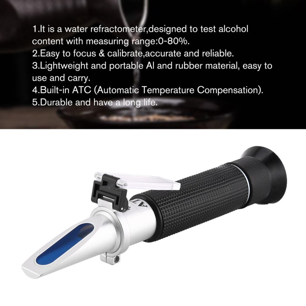 Handheld Refractometer 080 Optische Alcohol Dran... Grandado