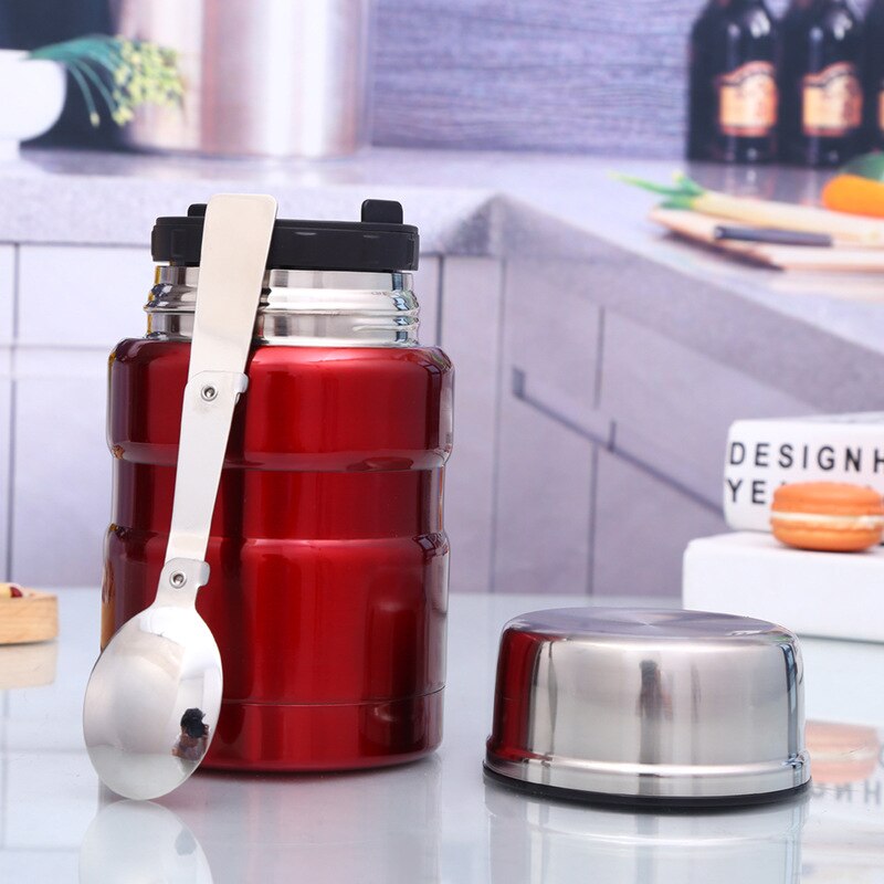 5 Color Stainless Steel Insulation Lunch Box For Food With Containers 500Ml Vacuum Flasks Thermo Mug Thermocup