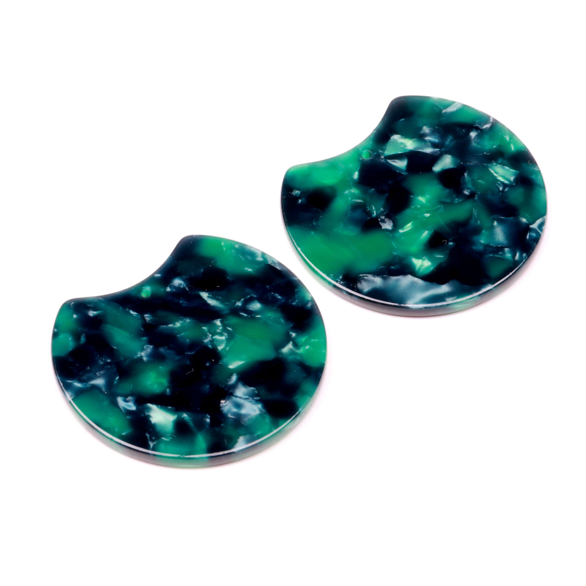 Tortoise Shell Earring Charm,Acetate Acrylic Beads,Special Round Shaped Pendants,Boho,Circle Cutout Earrings Parts,36mm-ACE182: Light Yellow Color