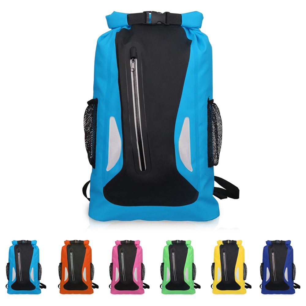 25l vandtæt taske rygsæk ultralet tør rafting camping vandring svømning vandtæt taske tør taske udendørs rejsesæt reflekterende