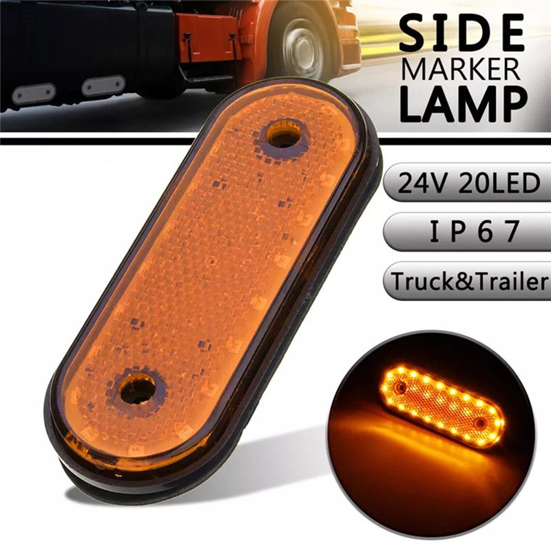 10 stk rav markeringer lys sidemarkering led 24v trusk lamp pickup truck sidemarkeringslys til lastbil